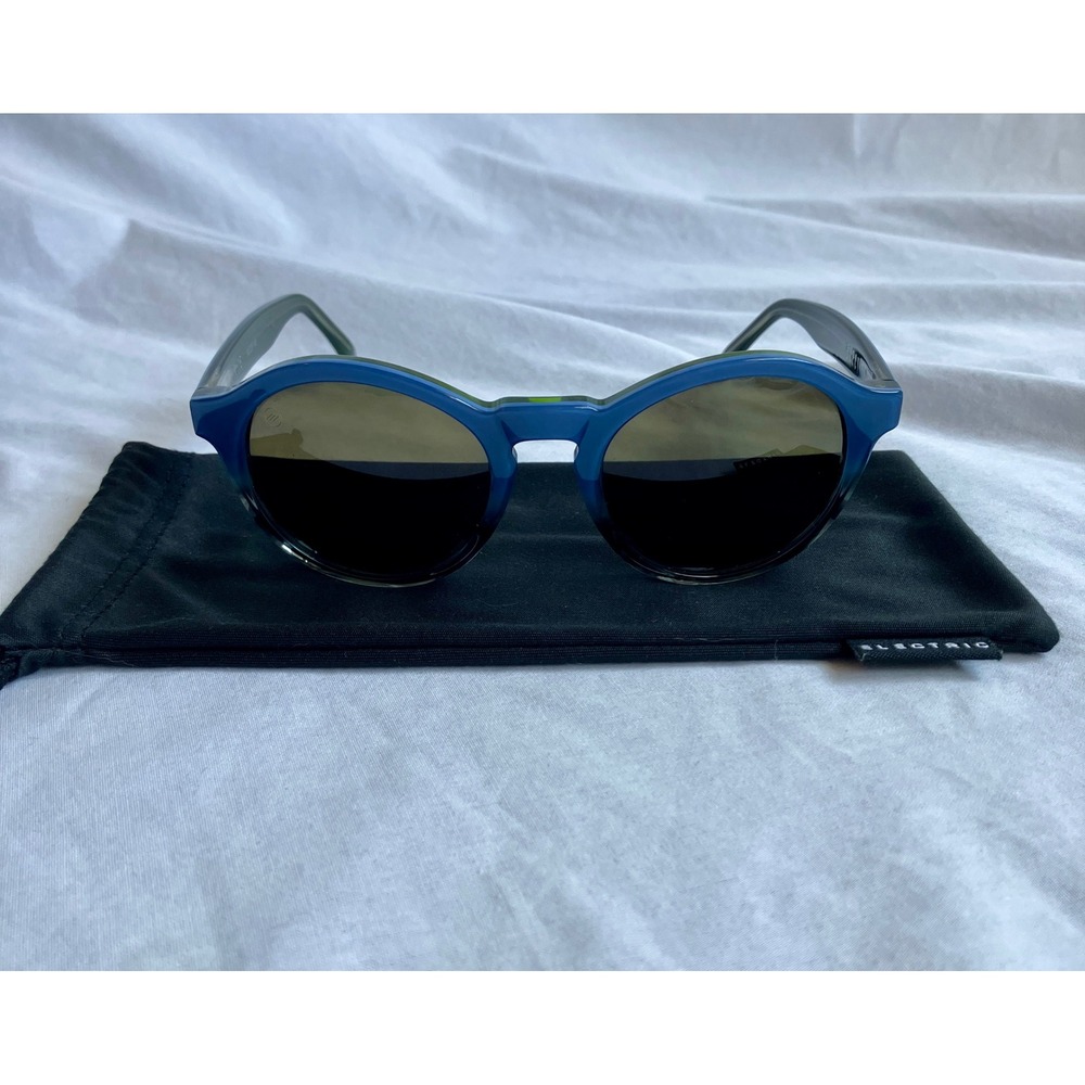 Electric Reprise Blue Green Sunglasses Round Designer Fashion Eyewear